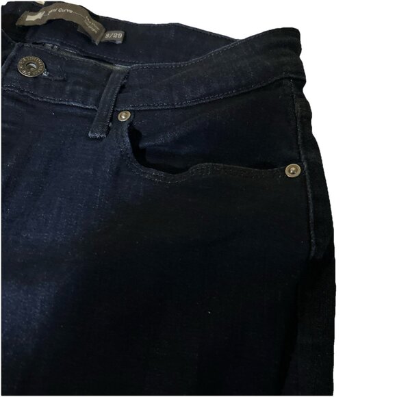 Levis Demi Curve Classic Boot Cut Jeans Womens Size 8 29 Dark Wash Denim - Picture 4 of 8